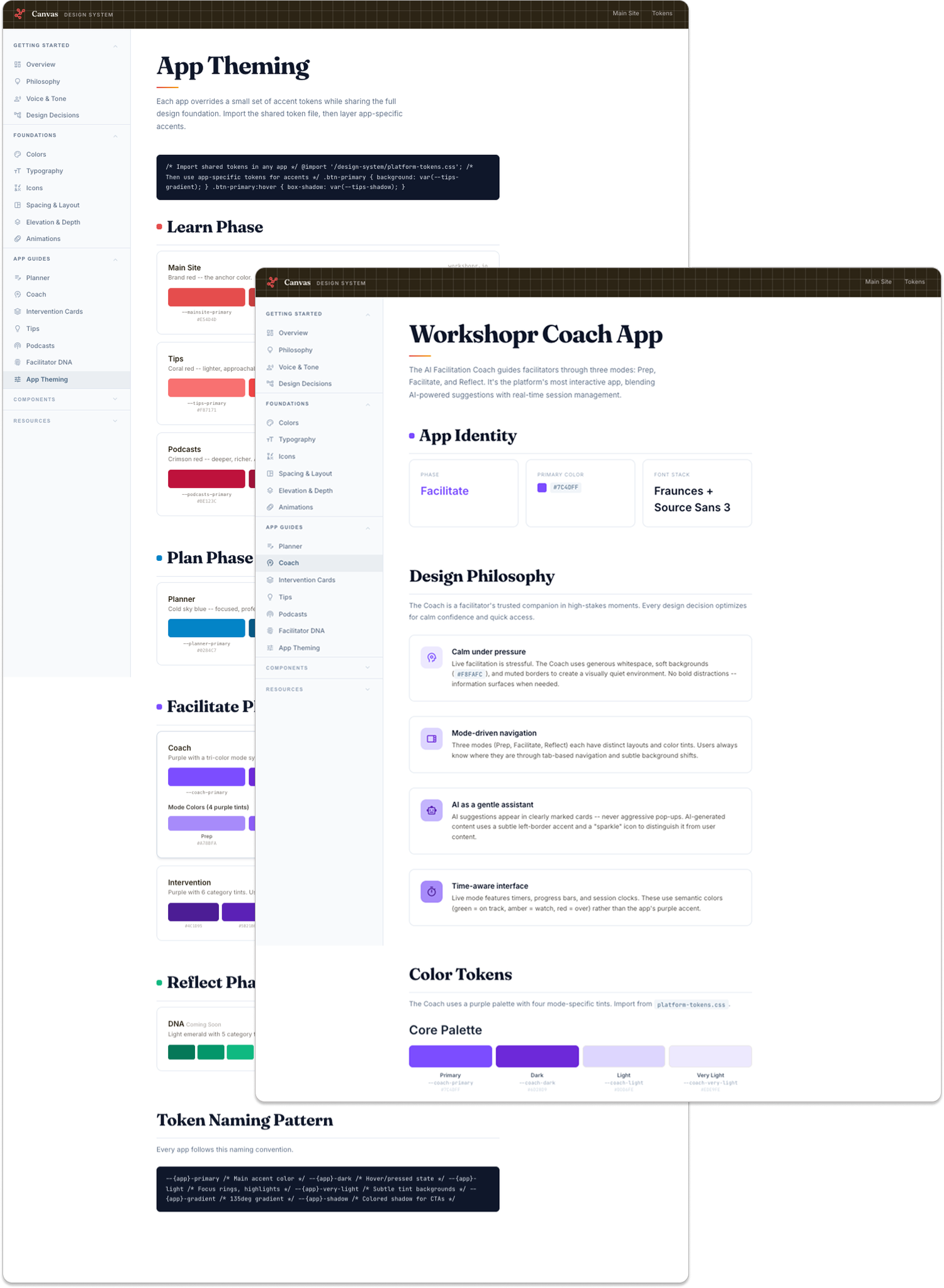 App theming