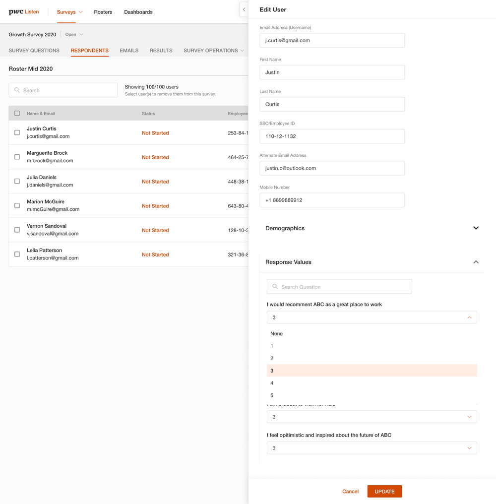 Survey builder