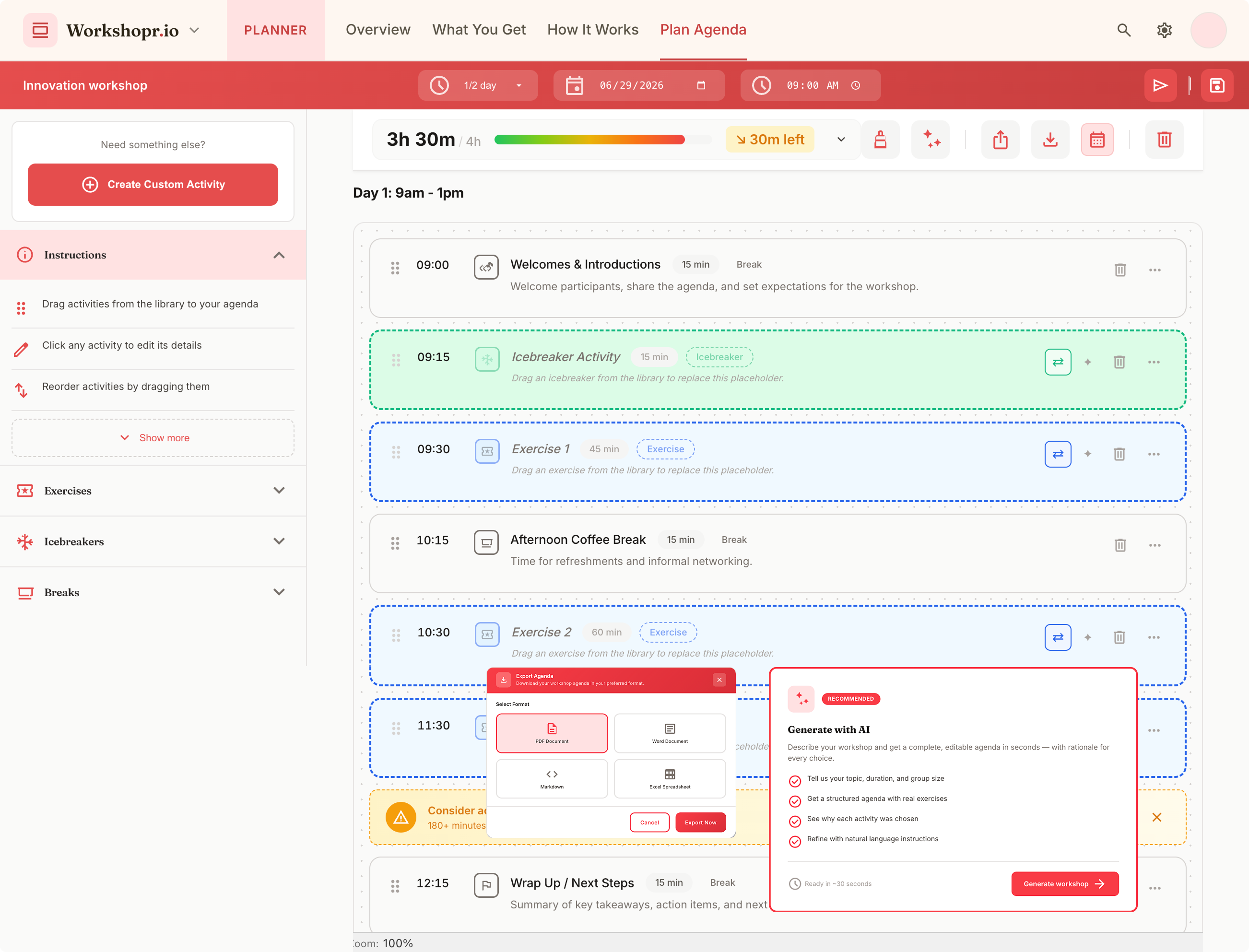 Workshopr.io platform